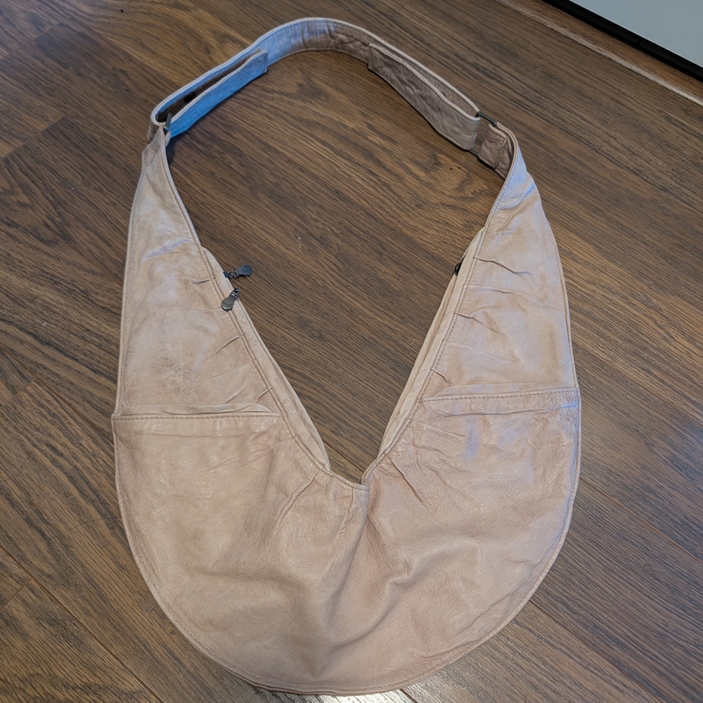 COPY - The Sash Bag Tan Hobo Bag with Slouchy Design